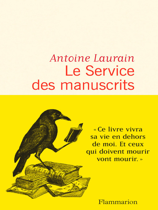 Title details for Le Service des manuscrits by Antoine Laurain - Available